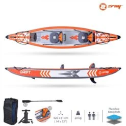 CRESSI || BEUCHAT || TAHE Soldes Magasin 25 Kayak Gonflable ZRAY Drift